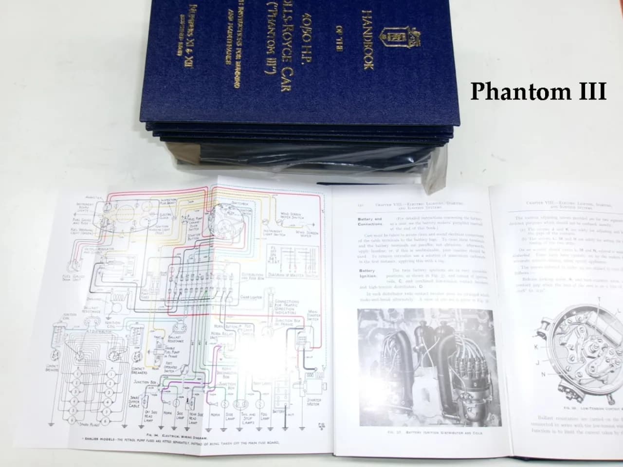 8x Phantom III, Handbook of the 40/50 HP Rolls-Royce, reprint 1976